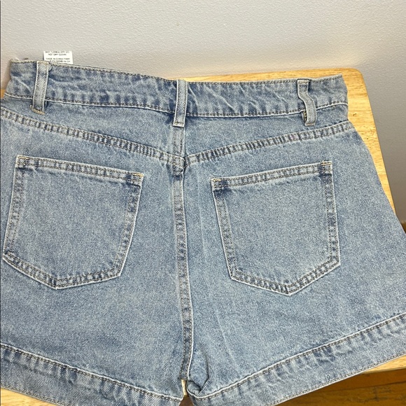 SHEIN Denim Button-Up Jean Shorts - Picture 3 of 6